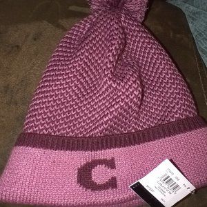 Pink COACH Beanie NWT
